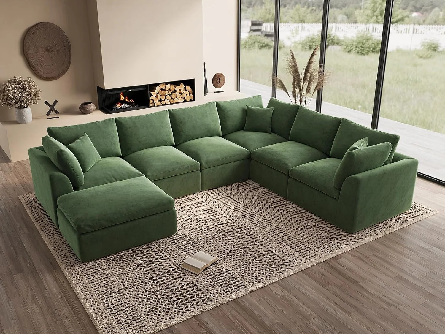 Ohllob 7-Seat Cloud Island in Green