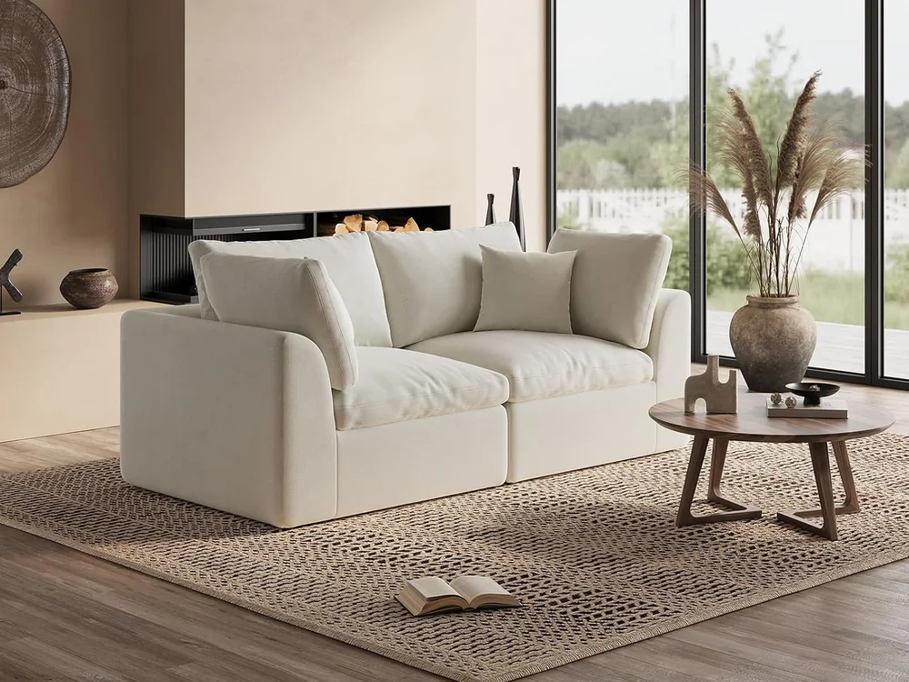 Ohllob 78.9" Cloud Loveseat in Warm White, view 2