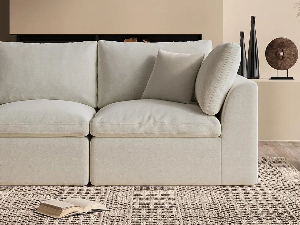 Ohllob 78.9" Cloud Loveseat in Warm White, view 3